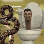 Python Snake Kill Skibidi Toalett Bakrum